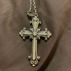 Brighton long cross necklace
